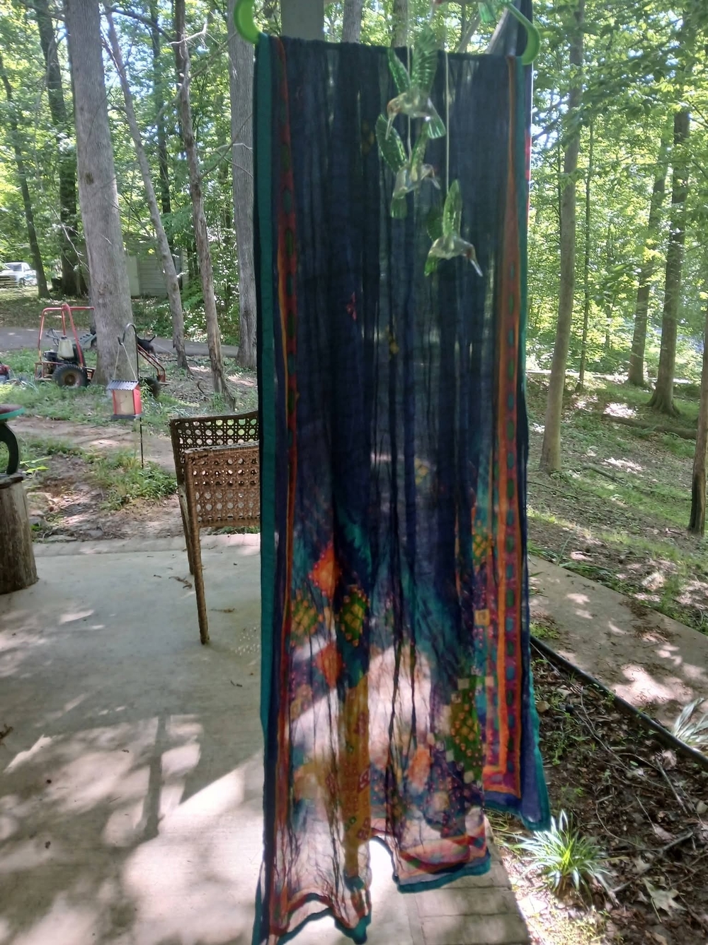 Women’s Navy Blue Multicolor Printed Dupatta - 7 Ft X 3 Ft.